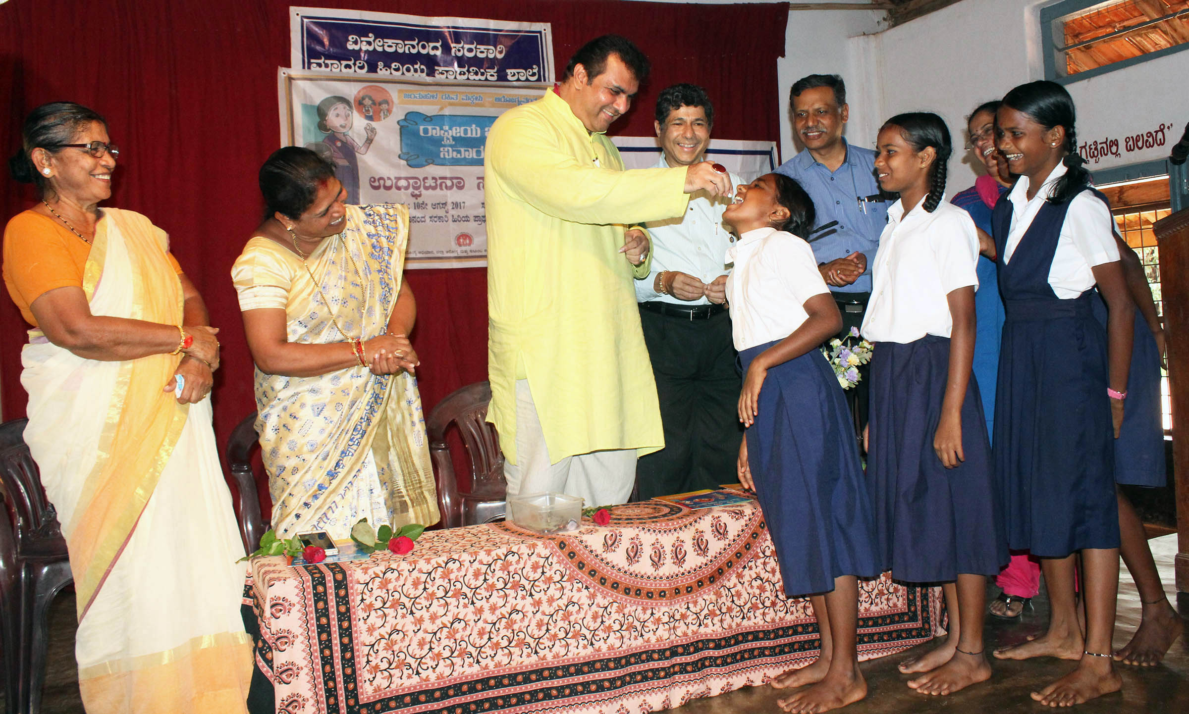 ಮಕ್ಕಳಿಗೆ ಜಂತುಹುಳು ನಿವಾರಣಾ ಮಾತ್ರೆ ವಿತರಣೆಗೆ ಚಾಲನೆ